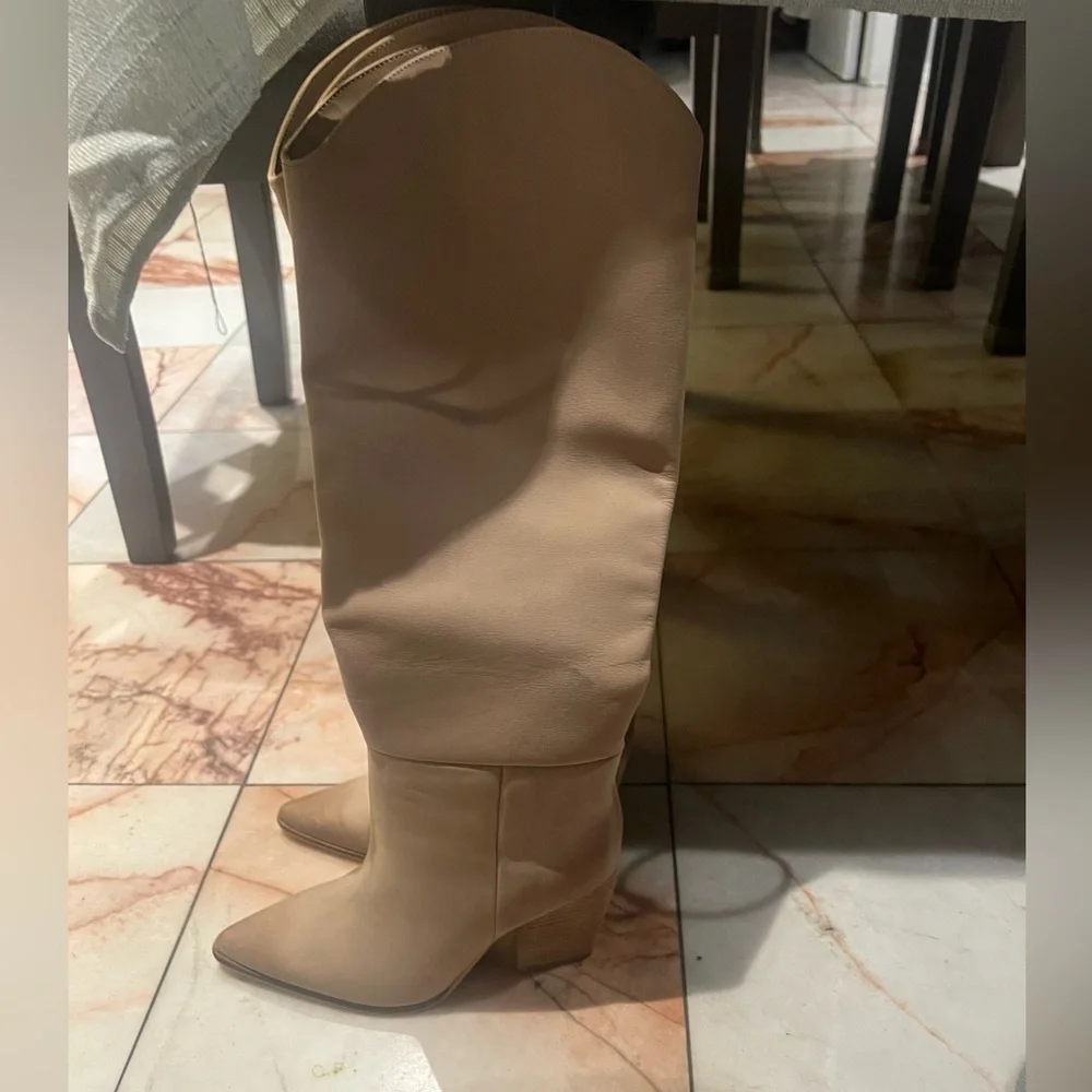 Steve Madden Tan Over the Knee Boots